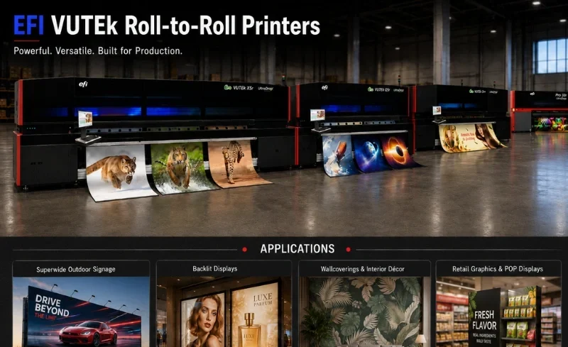 EFI VUTEk Roll-to-Roll Printers