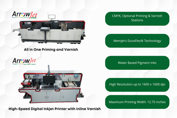 Arrow product line for flexible and cox printing