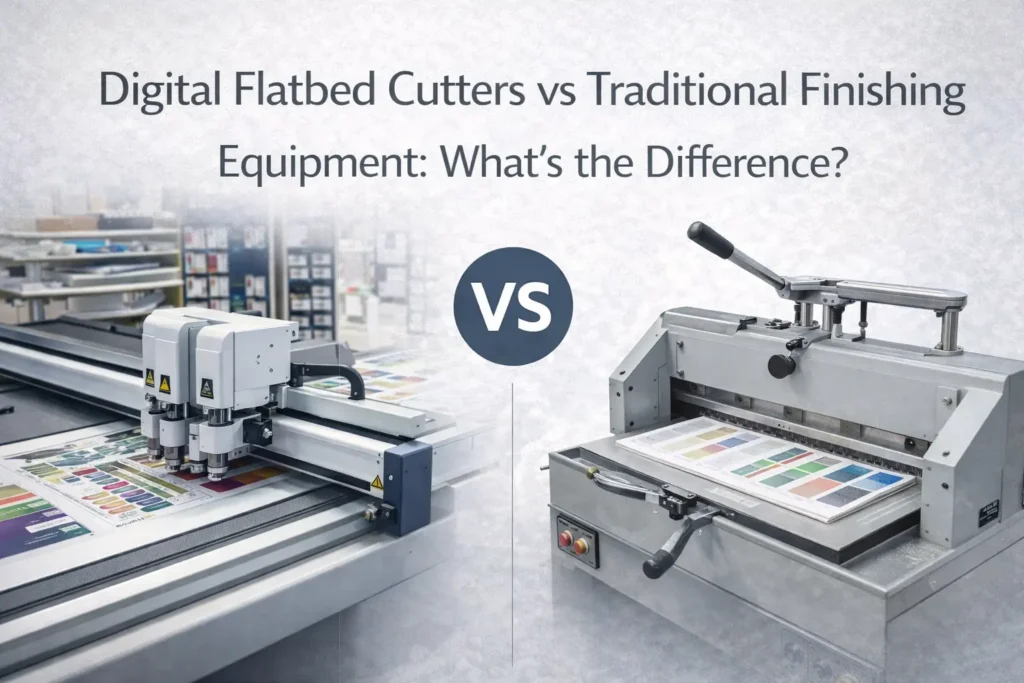 Digital Flatbed Cutters vs Traditional Finishing