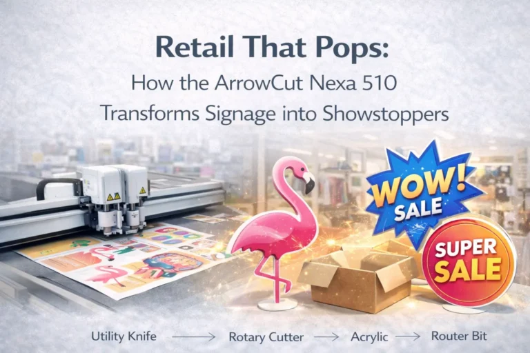Retail That Pops: How the ArrowCut Nexa 510 Transforms Signage into Showstoppers