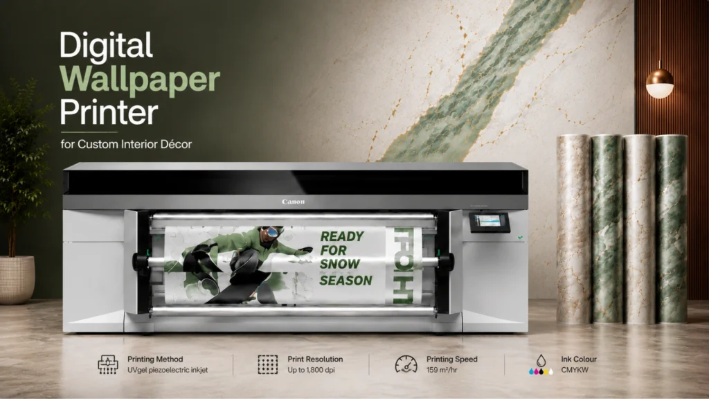 Digital Wallpaper Printer for Custom Interior Décor