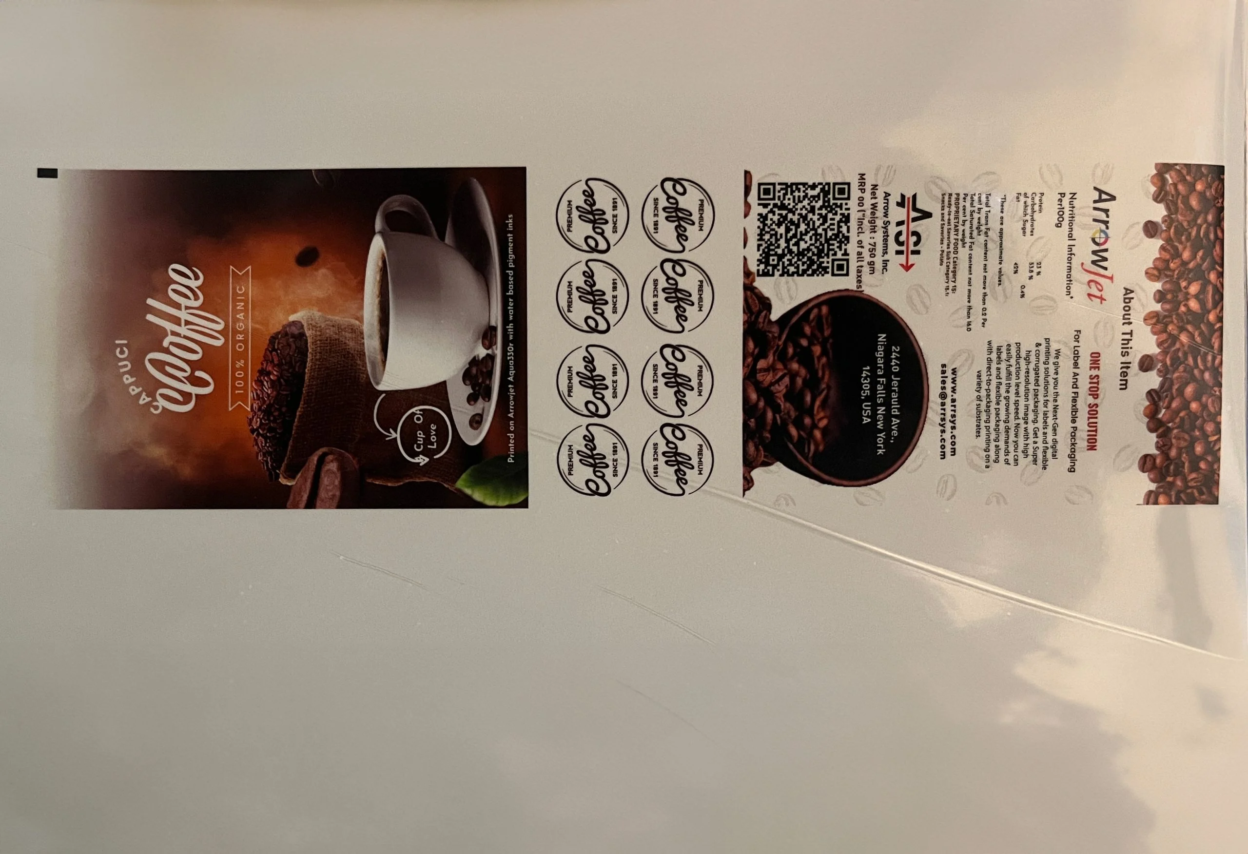PLAIN WHITE LAMINATED ROLL – 330MM