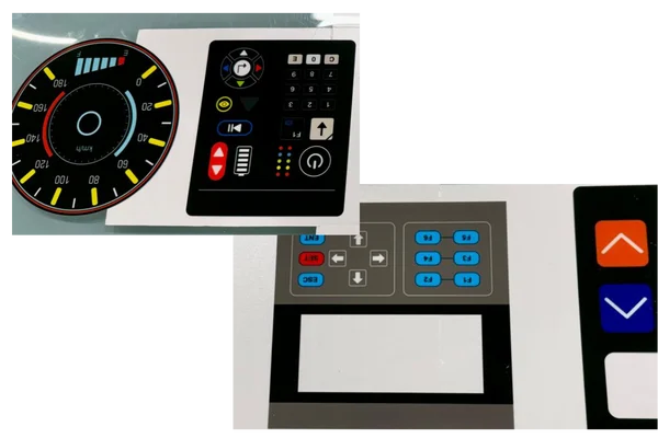 Membrane touch switch with ArrowJet