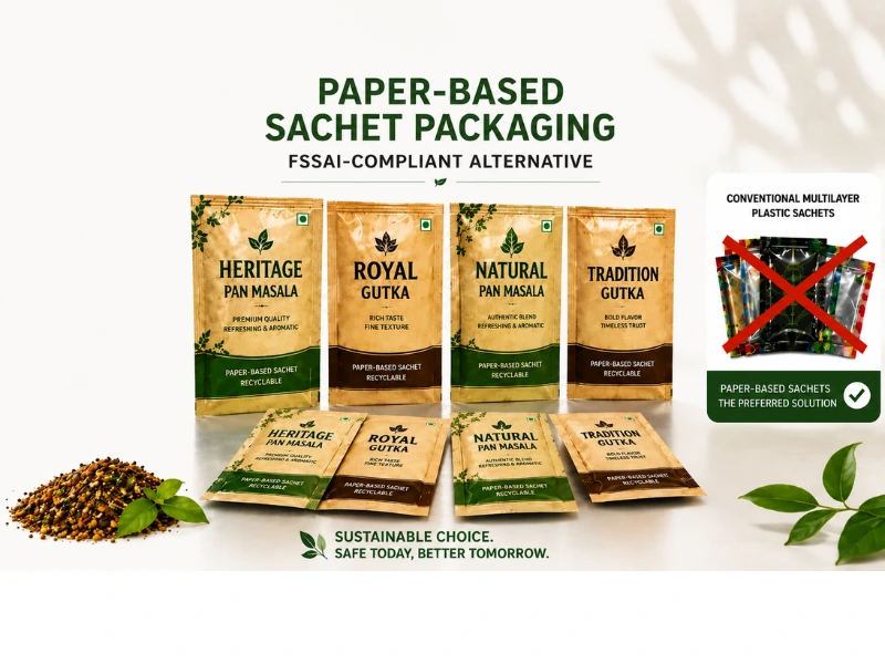 FSSAI Plastic Sachet Ban: What Pan Masala Converters Need to Know About Paper-Based Packaging