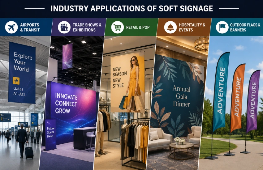 Industry Applications of Soft Signage